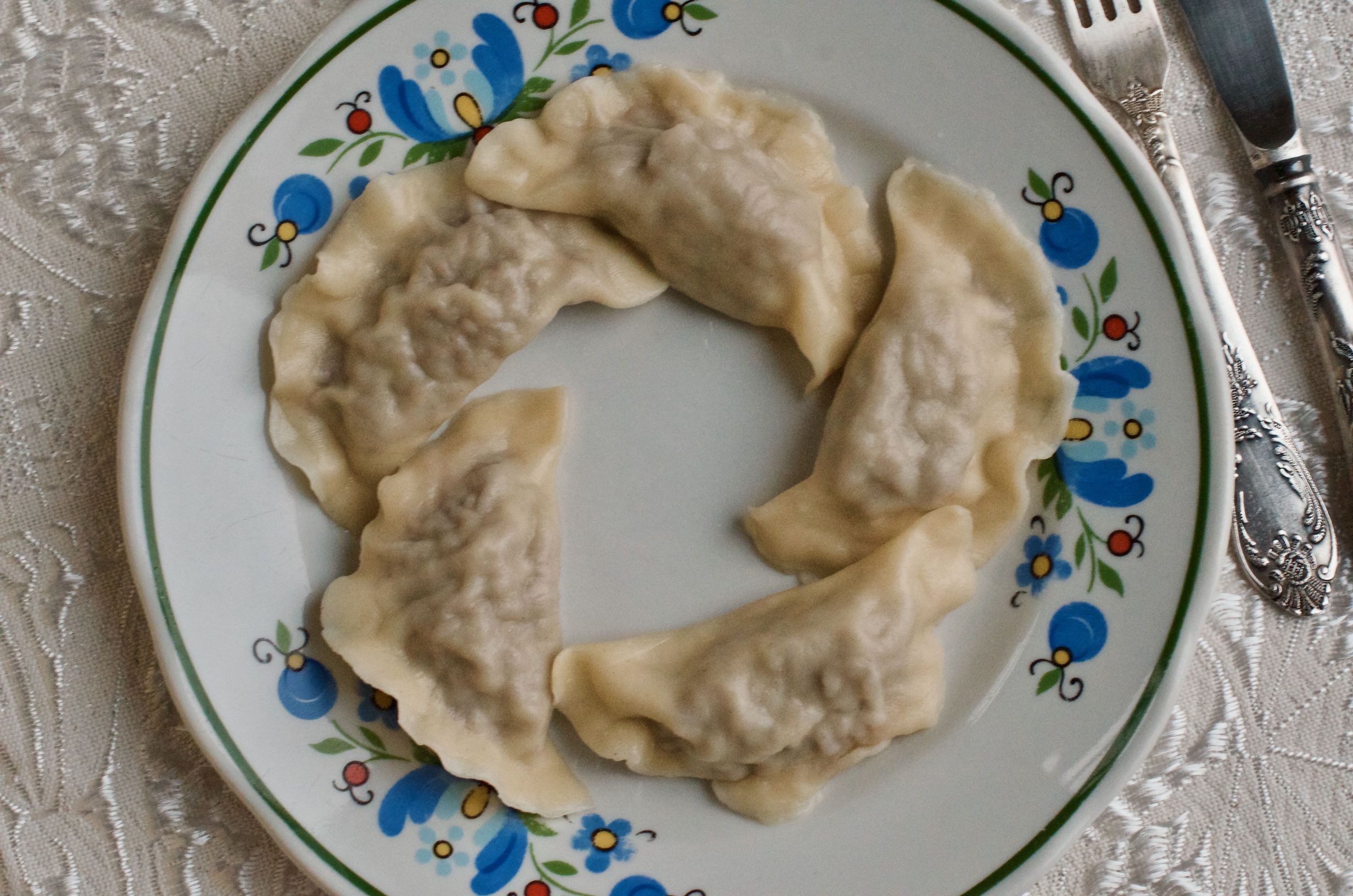 pierogi z gęsiną