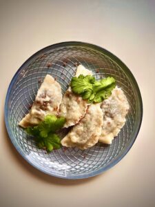 pierogi z kaszanką