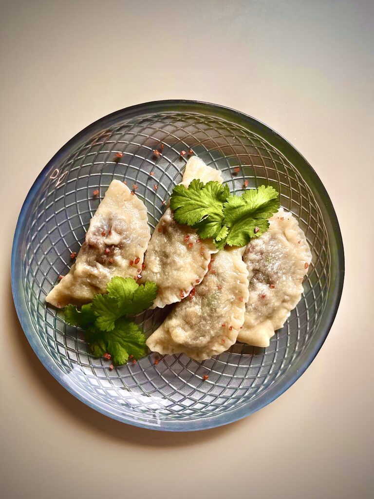pierogi z kaszanką