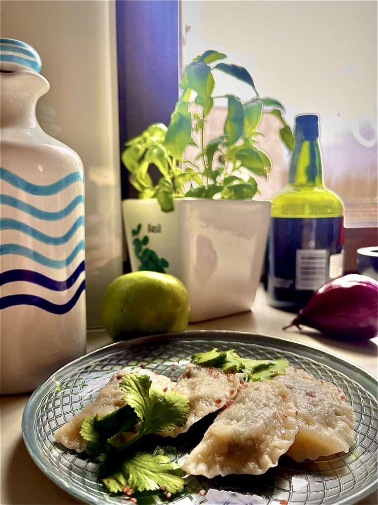 pierogi z kaszanką